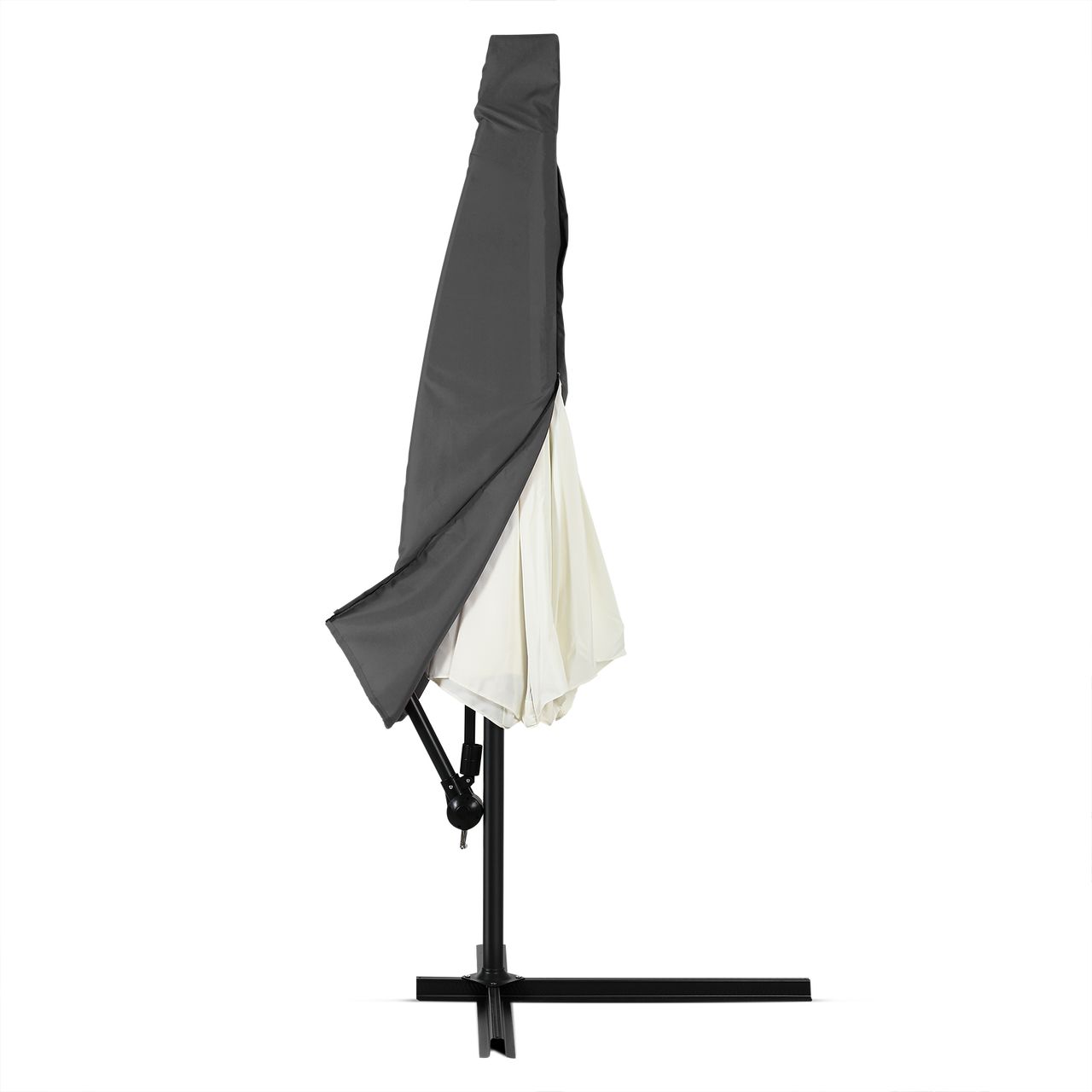 Kingsleeve Abdeckung Ampelschirm Sonnenschirm Anthrazit 3m