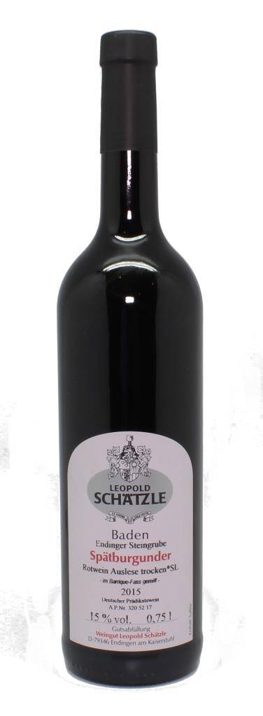 Weingut Leopold Schätzle Spätburgunder Rotwein Barrique trocken *SL 2015