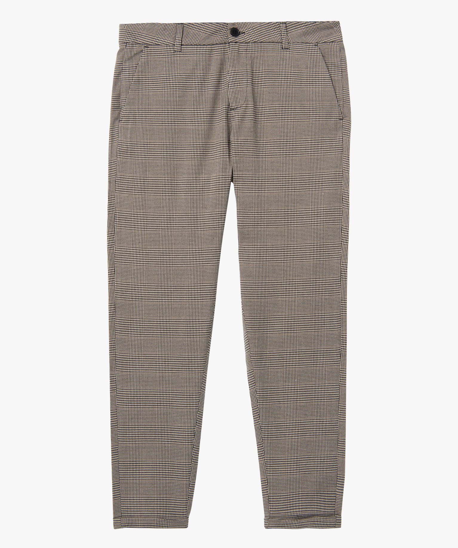 Pantalon chino homme imprimé pied de poule carreaux | GEMO