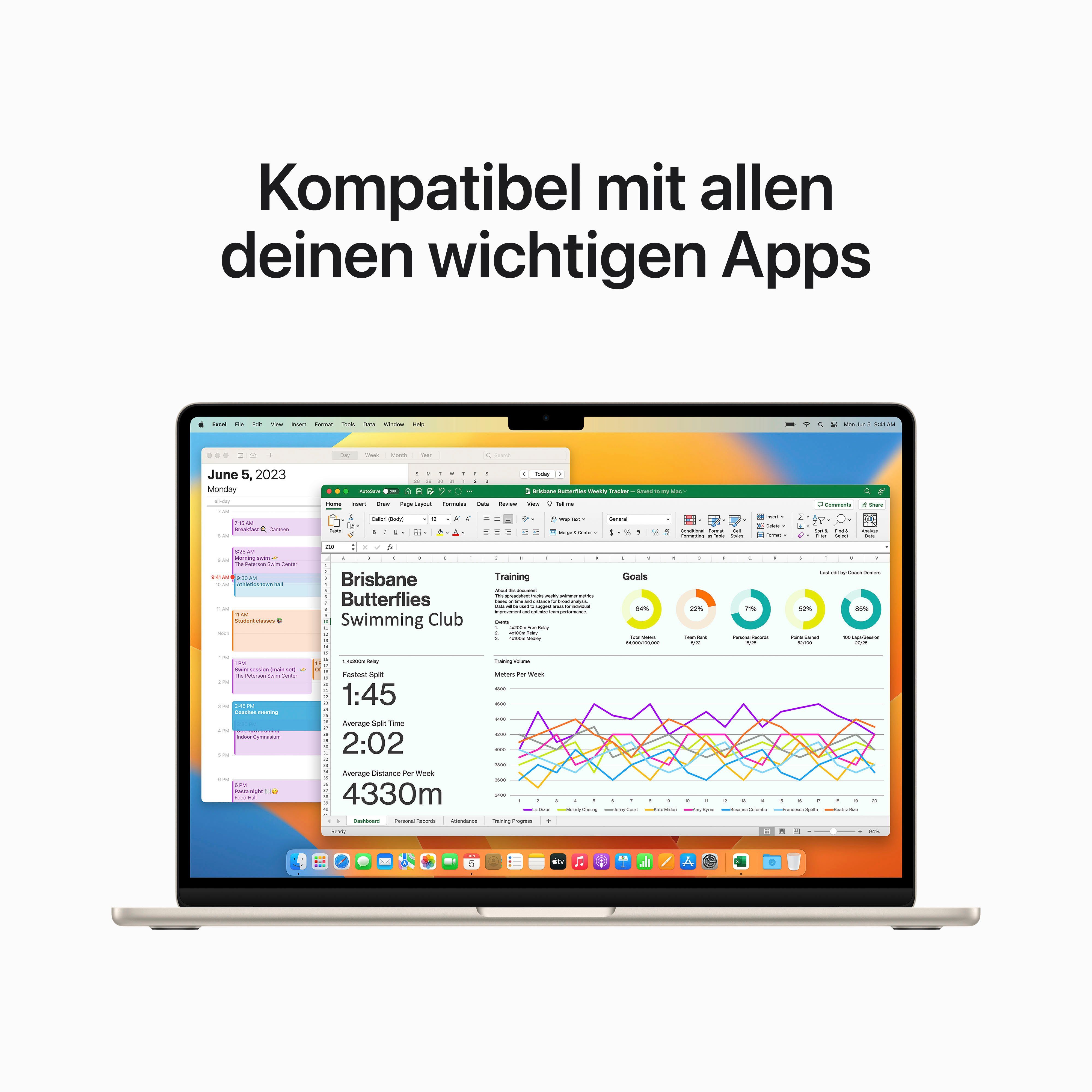 Apple MacBook Air Notebook (38,91 cm/15,3 Zoll, Apple M2 M2, 10-Core GPU, 1000 GB SSD)