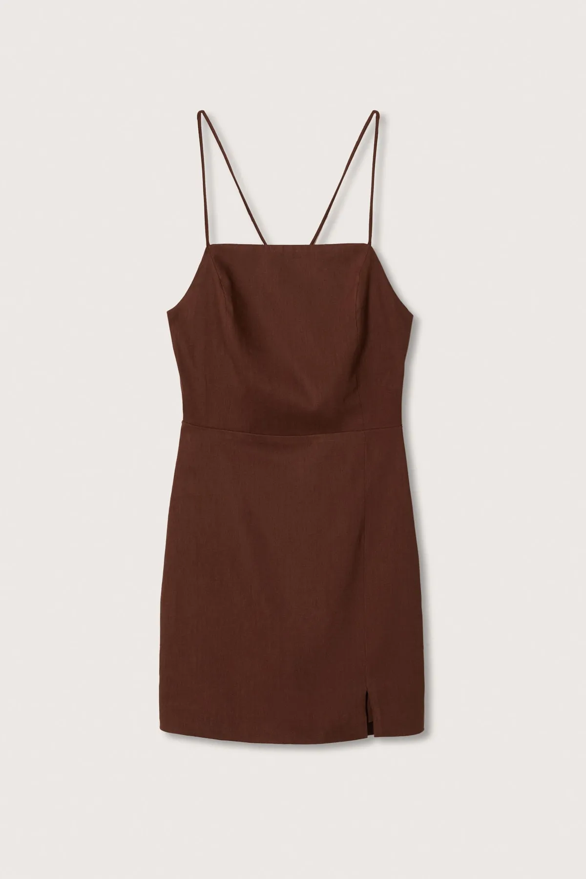 MANGO  Braunes Damenkleid 37010461