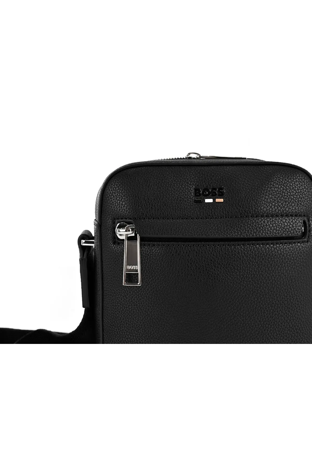 BOSS  Damen-Umhängetasche mit Logo und verstellbarem Riemen, Schwarz, 50490856-001