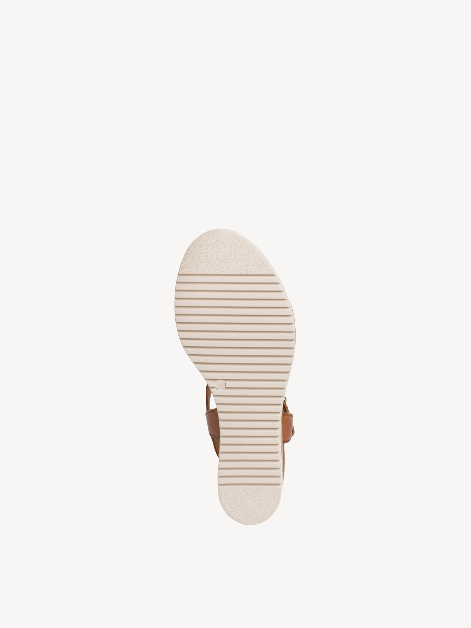 Sandale à talon en cuir - marron