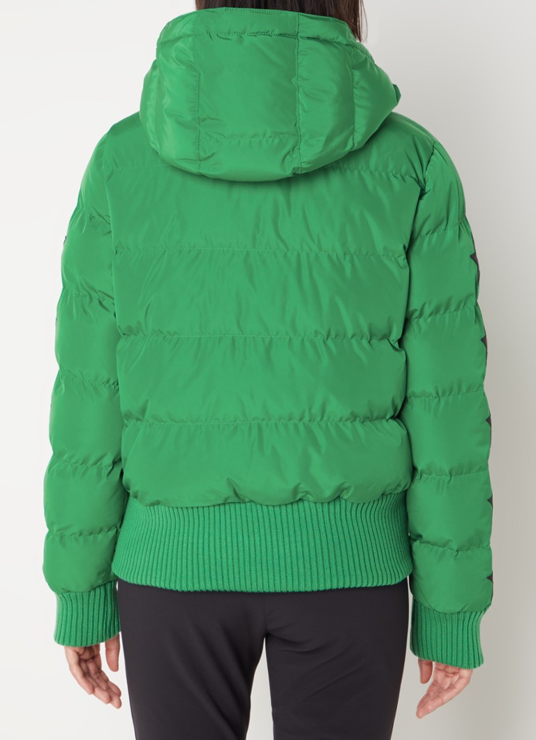 Chaqueta de esquí Airforce Taos cu bolsillos cu cremă și capucha.