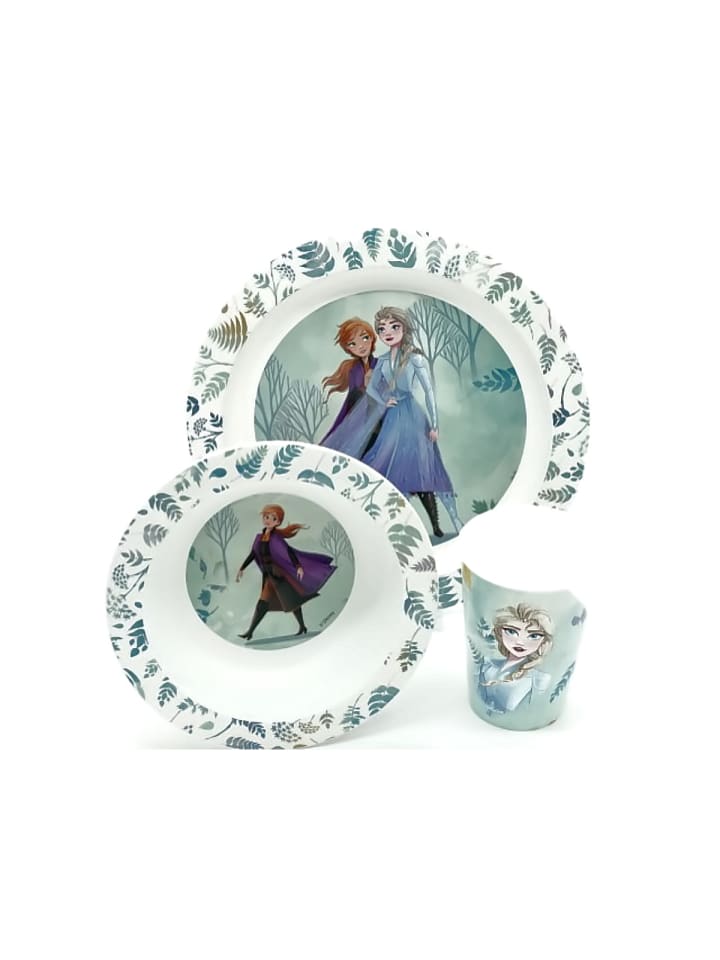 Stor Frozen Disney Die Eiskönigin Kindergeschirr 3er Set Elsa Anna 3 Jahre günstig kaufen onesize