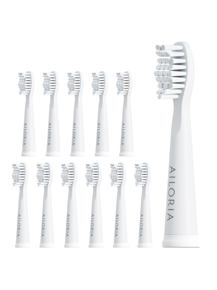 Ailoria FLASH TRAVEL Ersatzbürstenköpfe 12er Set in weiß günstig kaufen onesize