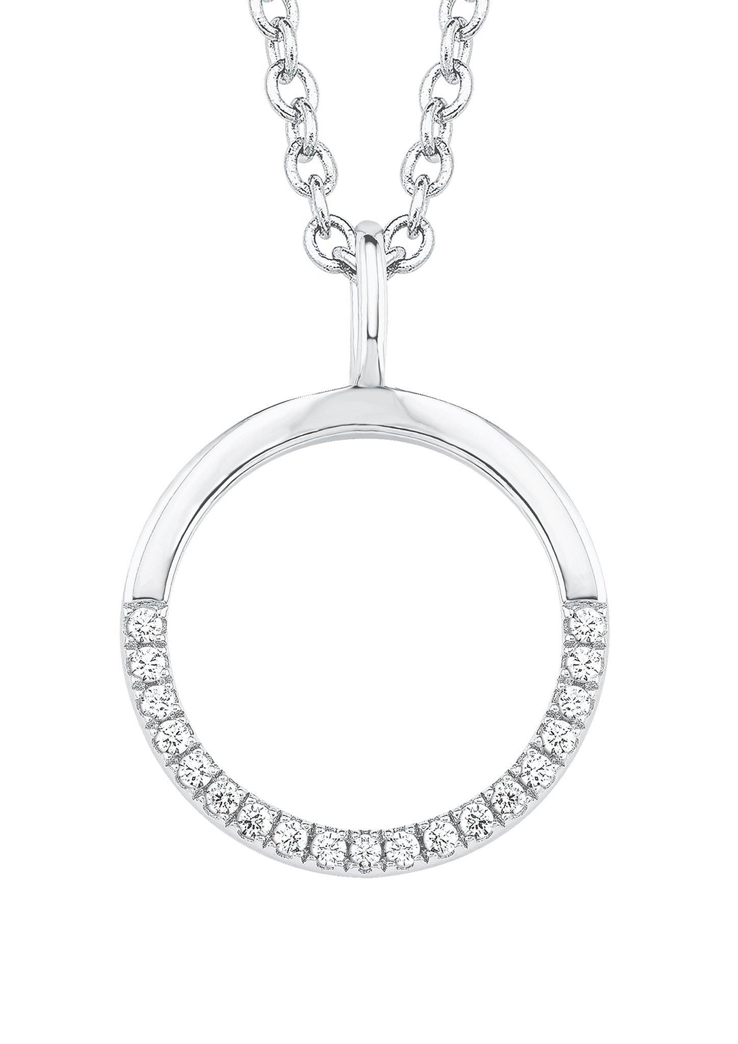Silberkette Kreis mit Zirkonia  272.708.6411.0888-05E0