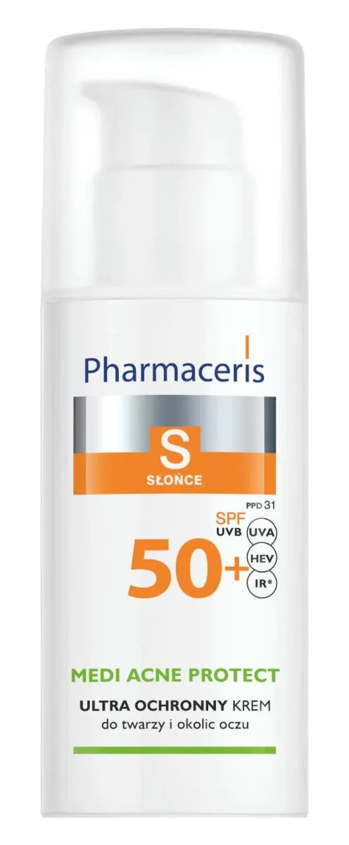 Pharmaceris S zaštitna krema za akne, kombinovanu i masnu kožu SPF50+