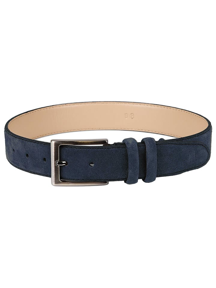 New G.O.L Leder-Gürtel in Dunkelblau günstig kaufen