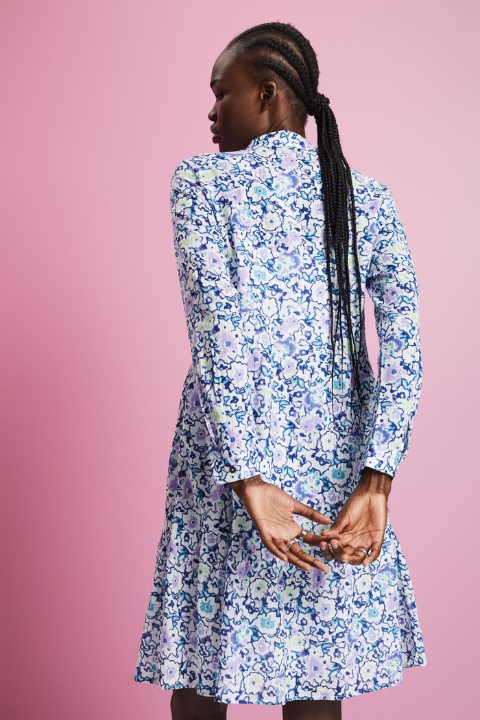 Minikleid mit floralem Allover-Muster