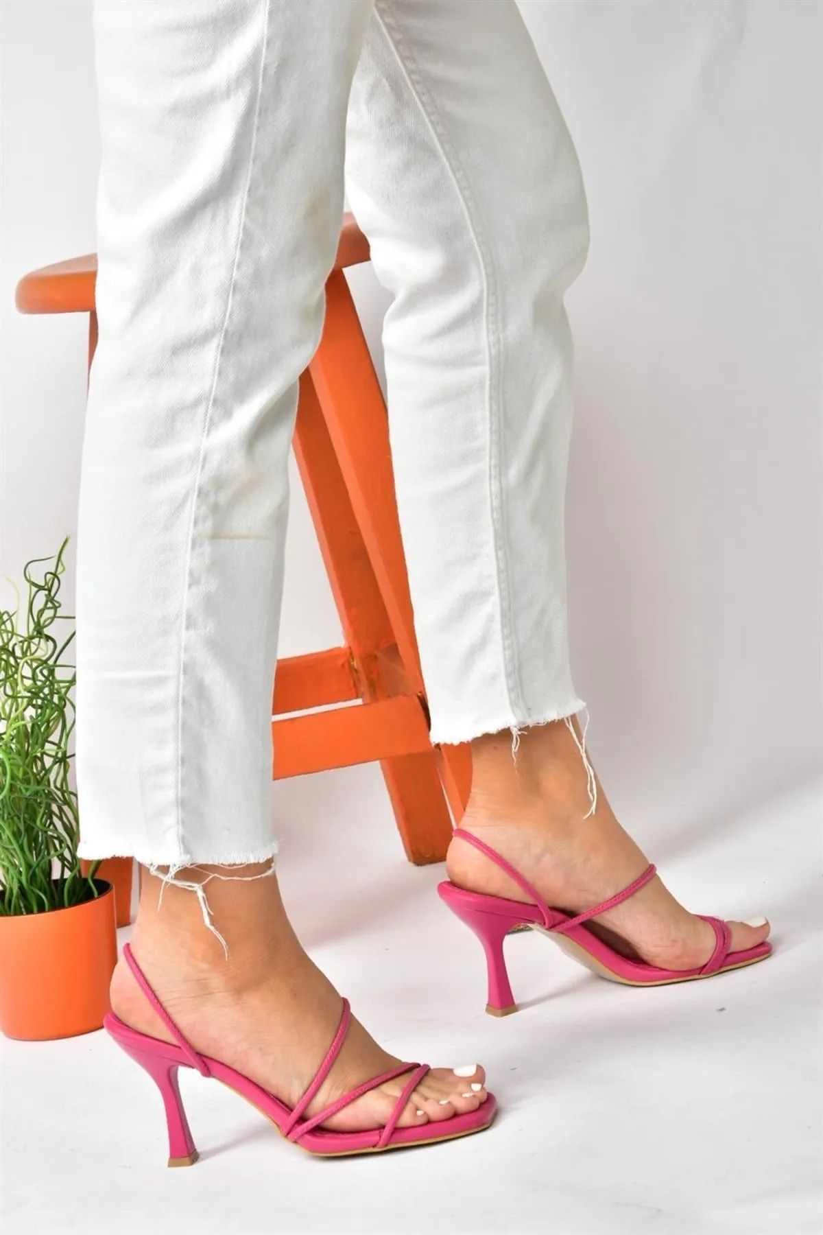 Fox Shoes  Fuchsia Damenschuhe mit dickem Absatz P590033909