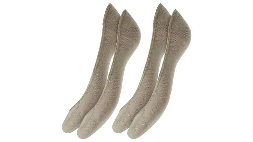s.Oliver Damen Füßlinge Basic 2er Pack sand