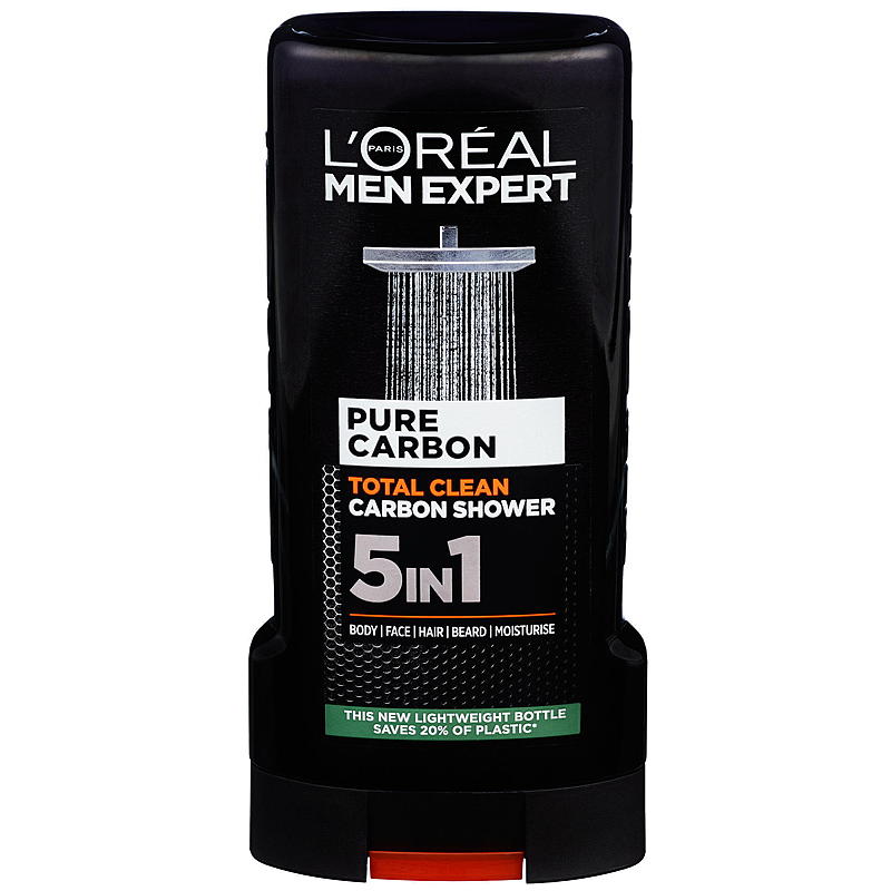 Loreal Dusjsåpe Men Expert 300 ml, Total Clean