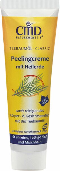 CMD Naturkosmetik Teebaumöl Peelingcreme mit Heilerde Gesichtspeeling