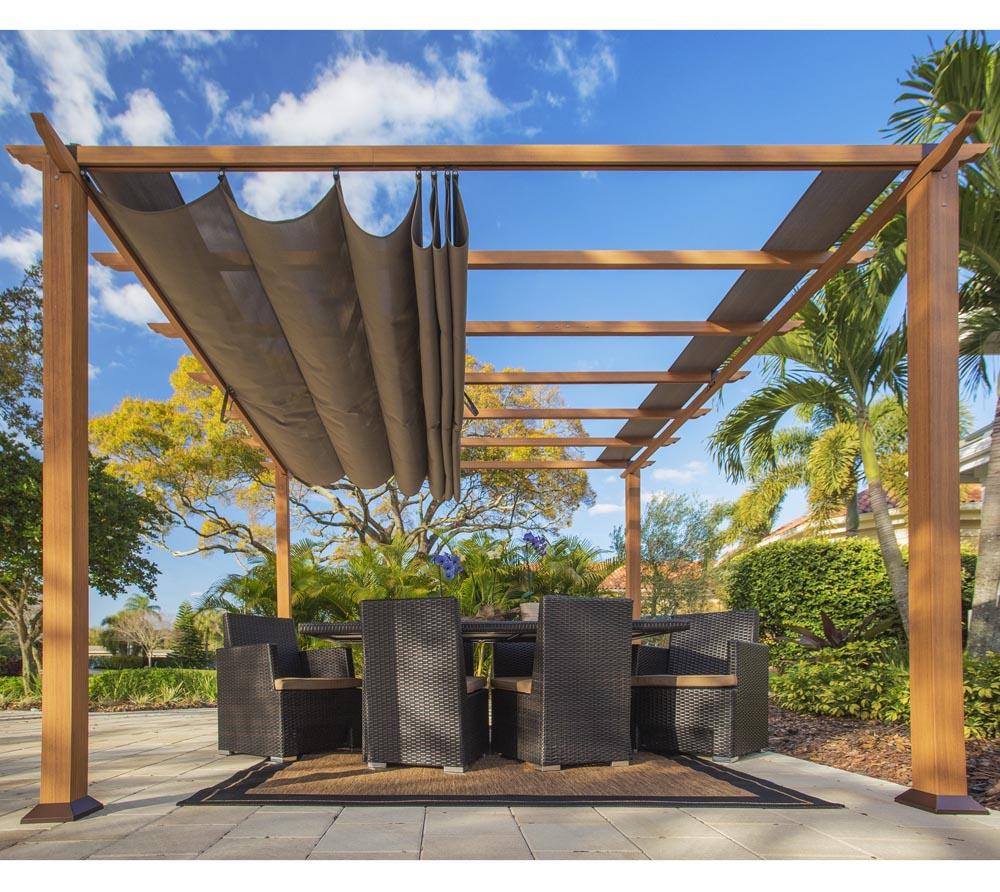 50NRTH Paragon Outdoor Pavillon Florida ca. 12,25 m² Holzoptik