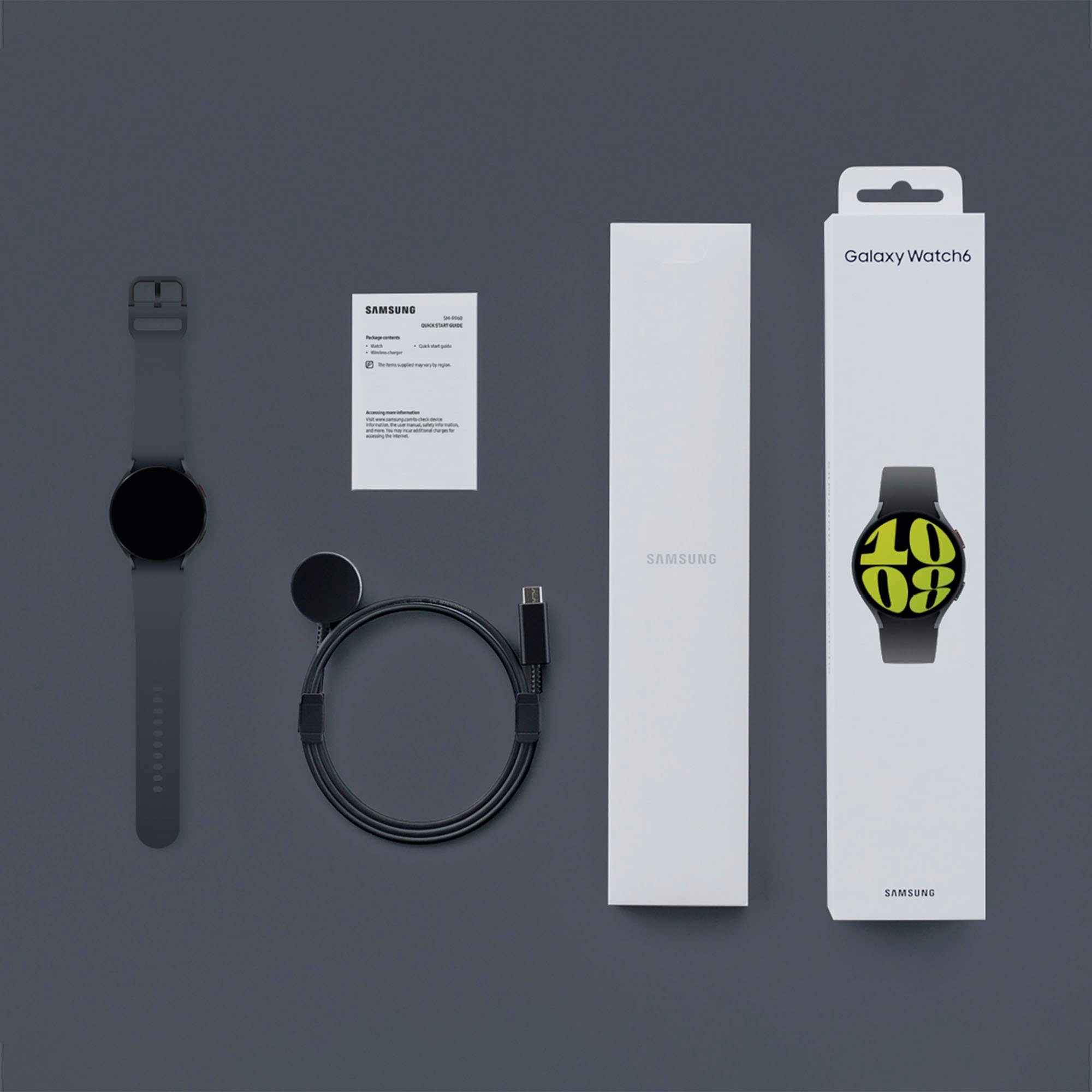 Samsung Galaxy Watch 6 44mm Smartwatch (3'73 cm/1'5 Zoll, Wear OS by Samsung)