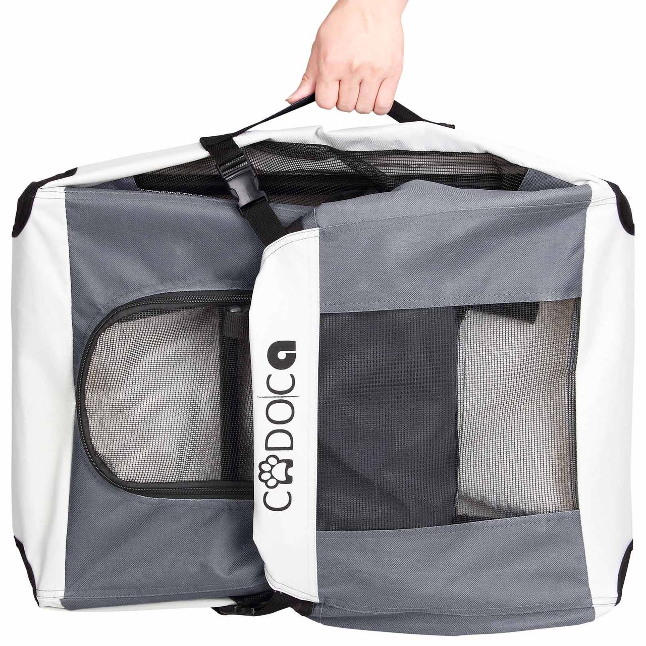 Cadoca Tiertransportbox XL 82 x 59 x 59cm grau