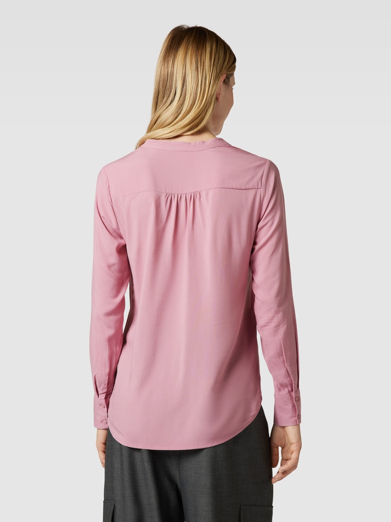 Blusenshirt mit V-Ausschnitt Modell 'Radia' in altrosa