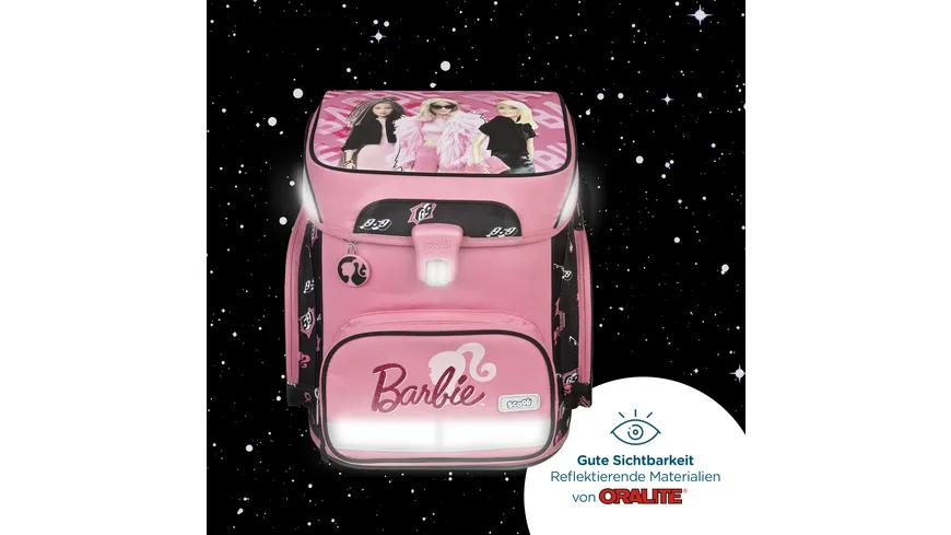 Scooli Barbie EasyFit Schulranzen-Set 5teilig