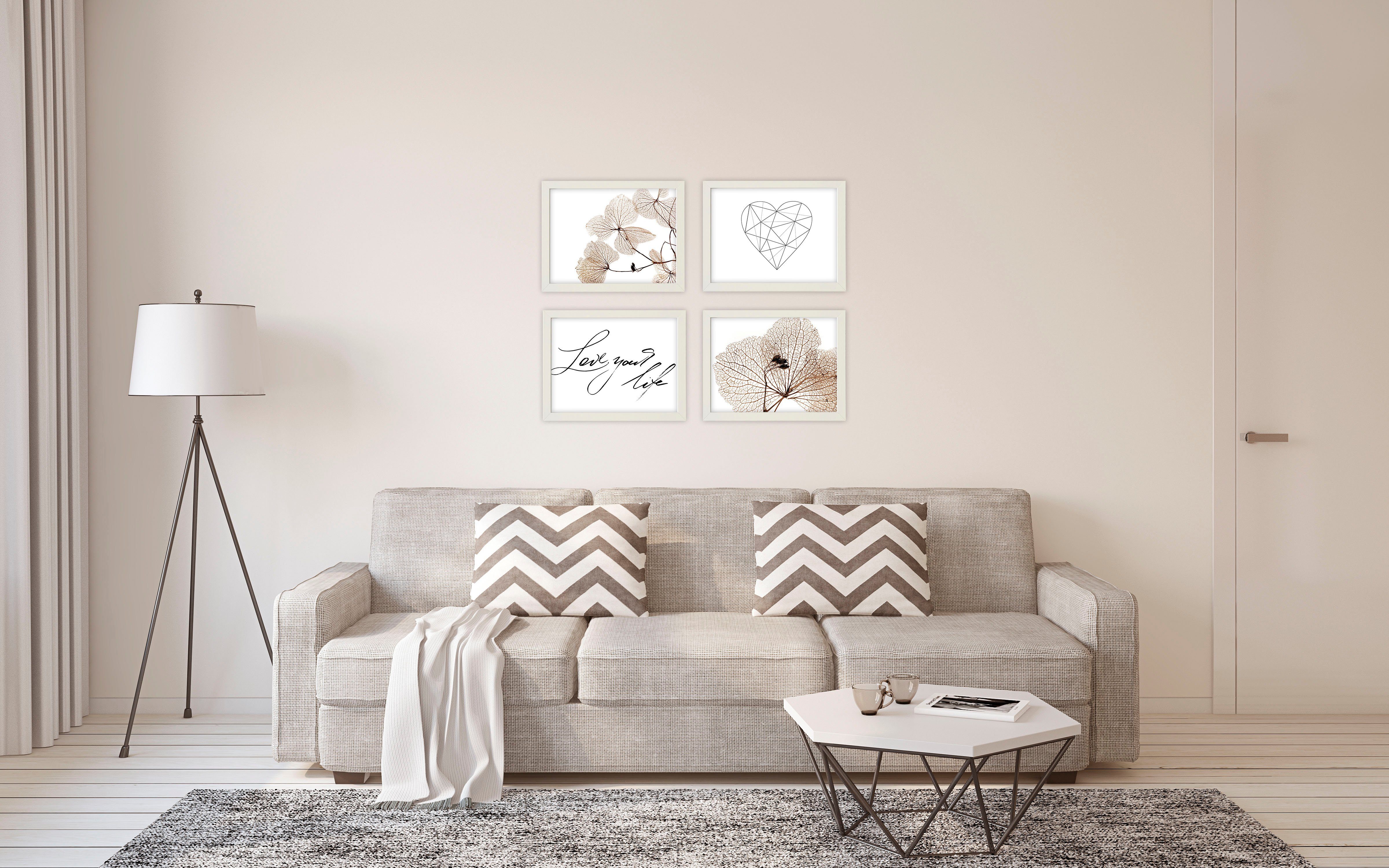 andas Bilderrahmen-Set Bilderrahmen 4er, (Set, 4 St), 4x 30x40 cm