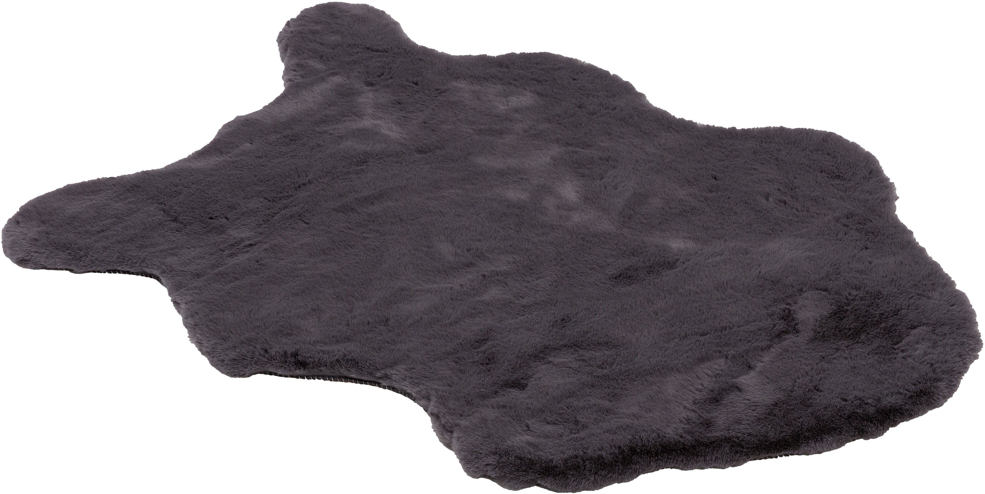 Fellteppich Tender, SCHÖNER WOHNEN-Kollektion, fellförmig, Höhe: 26 mm, weich durch Microfaser, Kaninchenfell Haptik, Kunstfell, waschbar