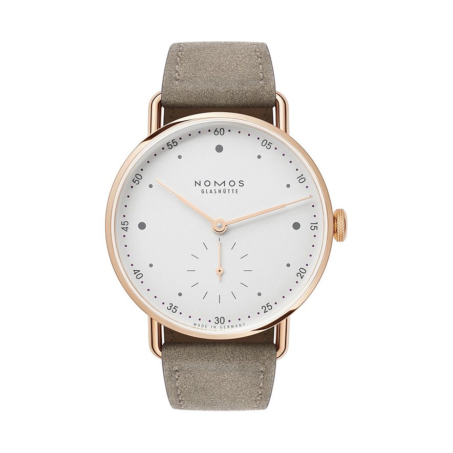Nomos Glashütte Damenuhr Metro Roségold 33