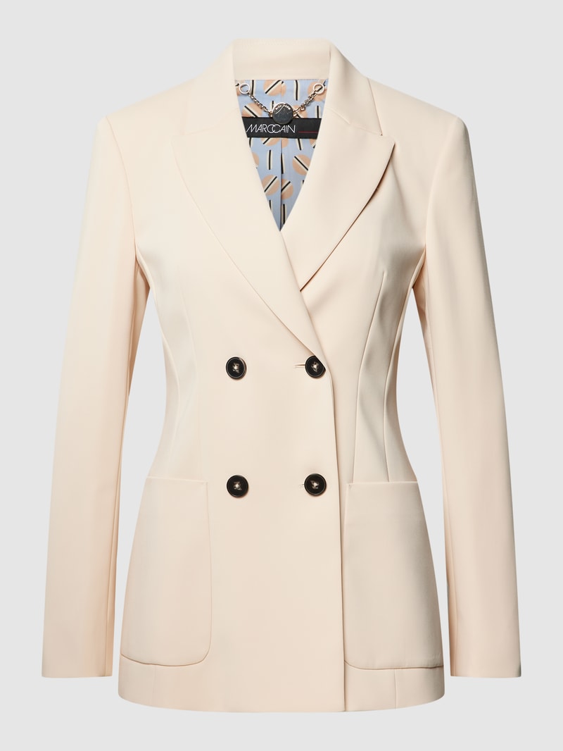 Blazer mit Reverskragen in ecru