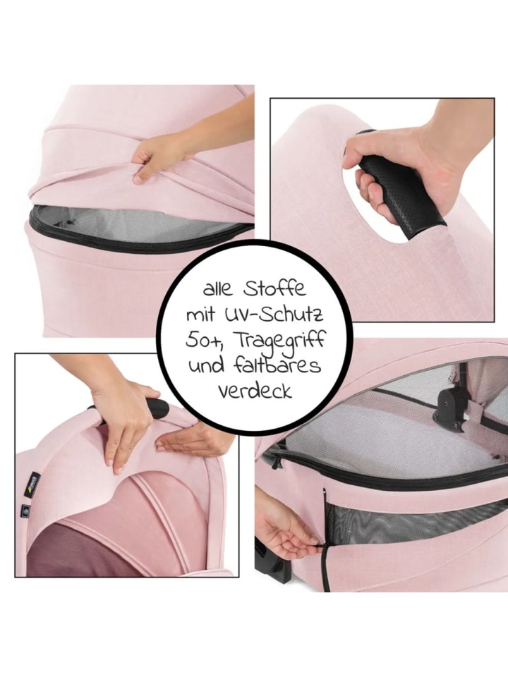 Hauck Kombi-Kinderwagen Vision X Duoset Silver (Sportwagen in rosa,silber günstig kaufen onesize