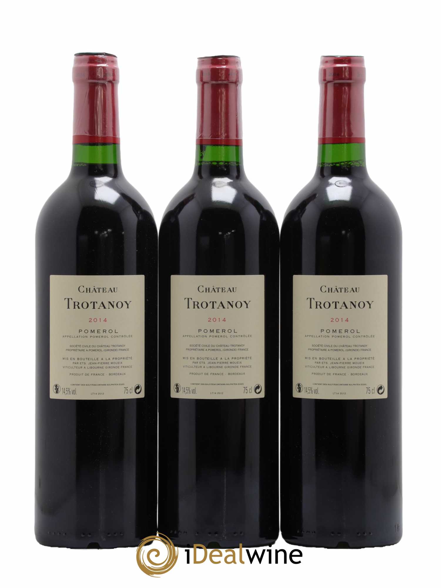 Château Trotanoy  2014 - Lot de 3 Bouteilles