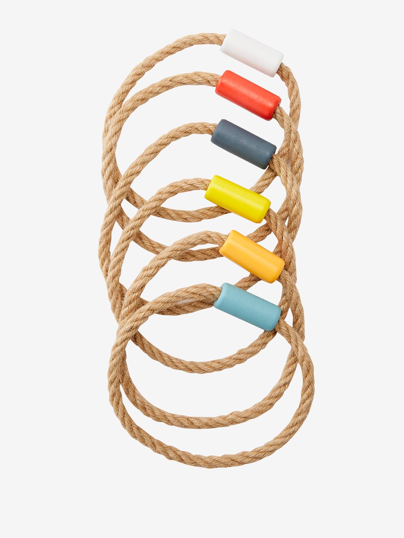 Jeu des anneaux en bois FSC® beige