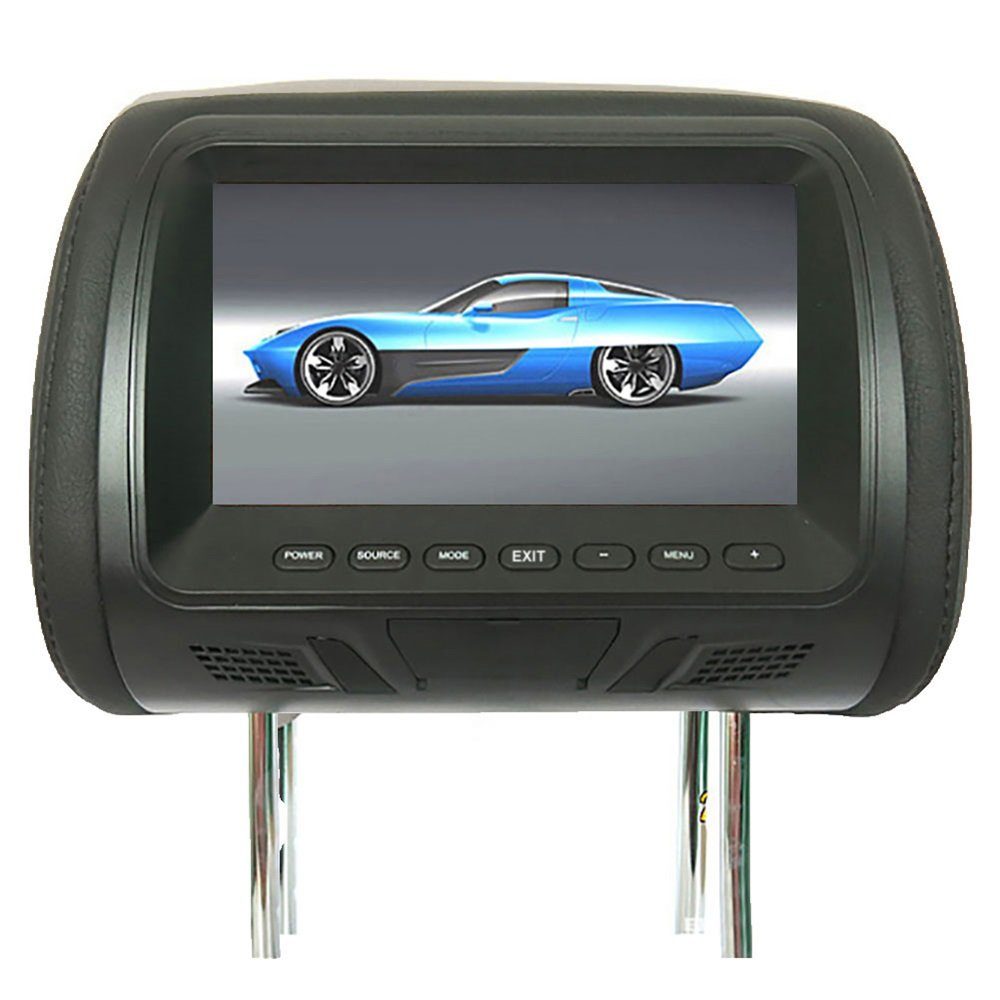 Rutaqian 7Zoll Auto Monitor Rücksitzunterhaltung Multimedia-Spieler Multifunktionsspieler (Riemenantrieb)