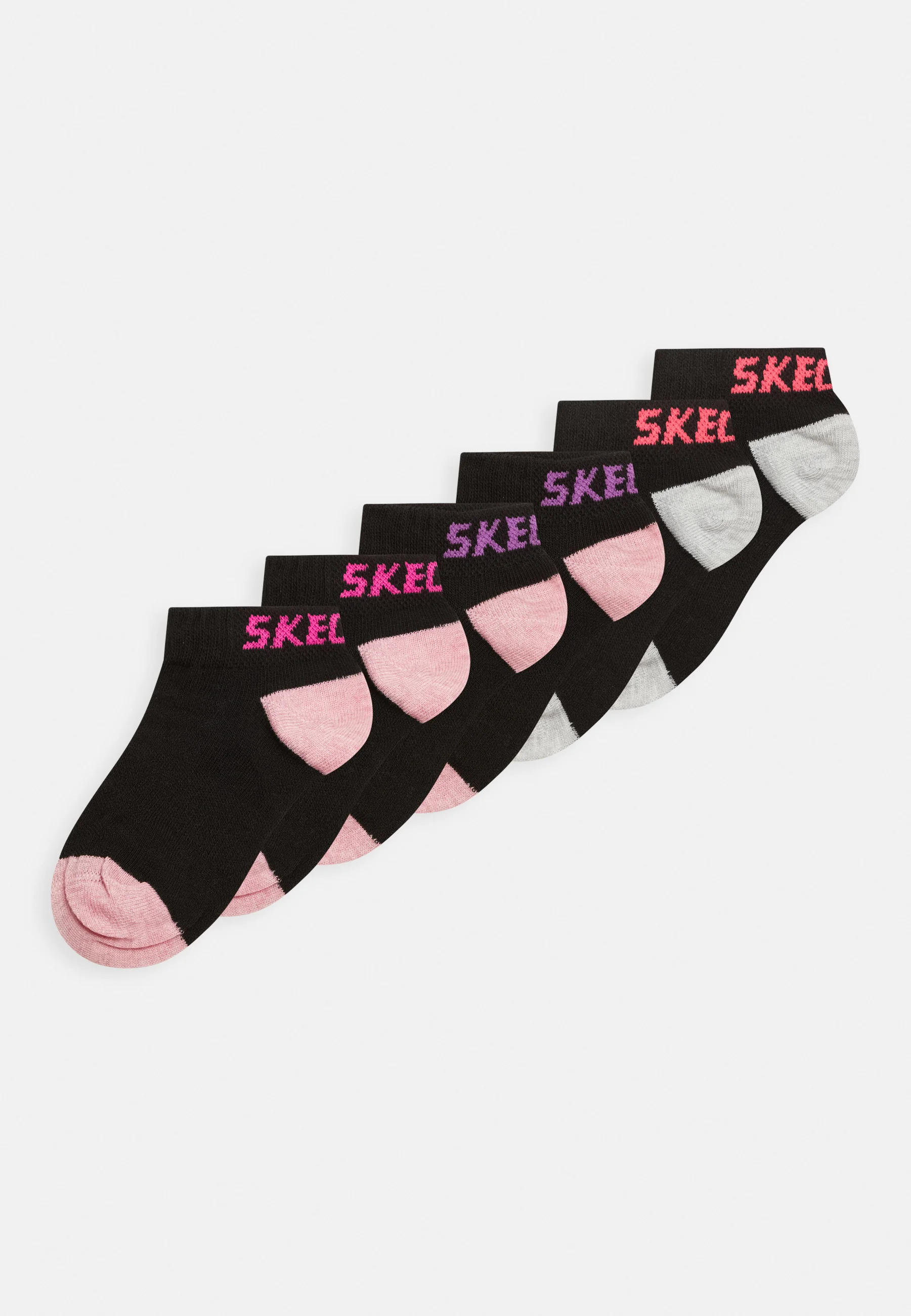 Skechers ZAPATILLAS DE MALLA PARA NIÑA CON LUREX (PACK DE 6) - Calcetines