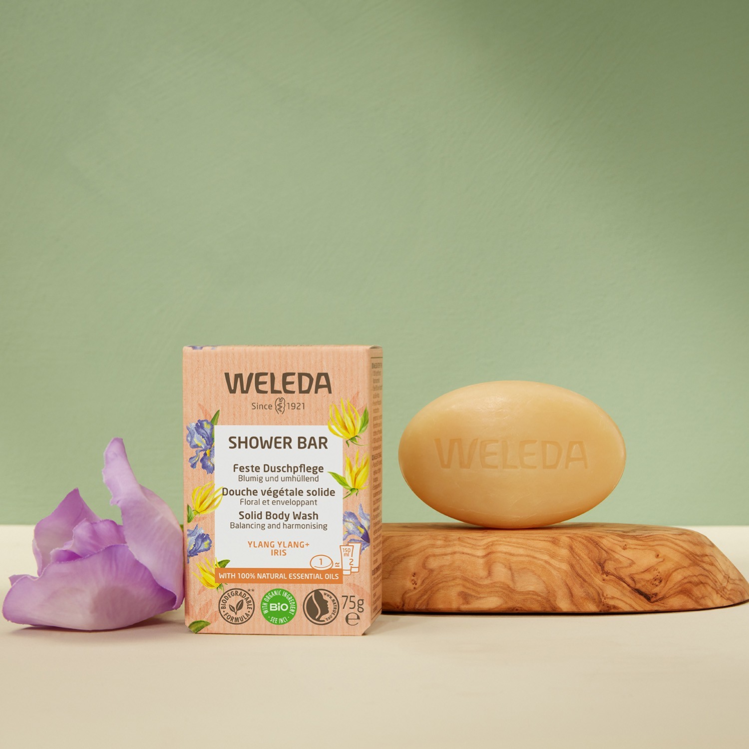 Weleda Tuhý rastlinný sprchový gél YLANG YLANG + IRIS - 75 g