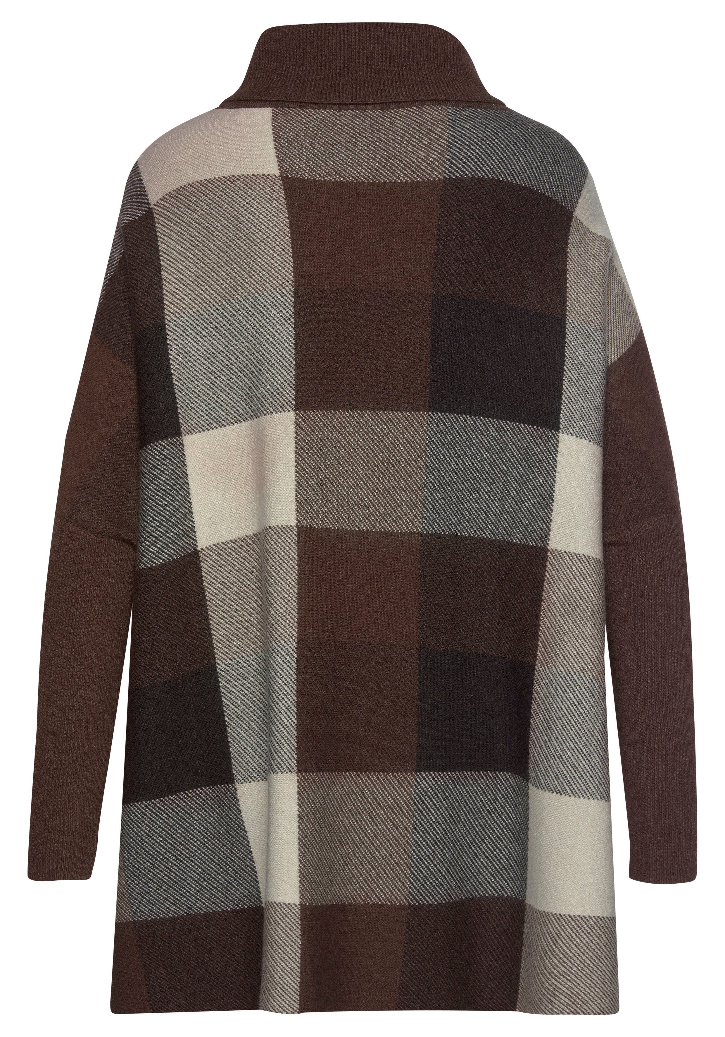 LASCANA Rollkragenpullover im lässigen Poncho-Style