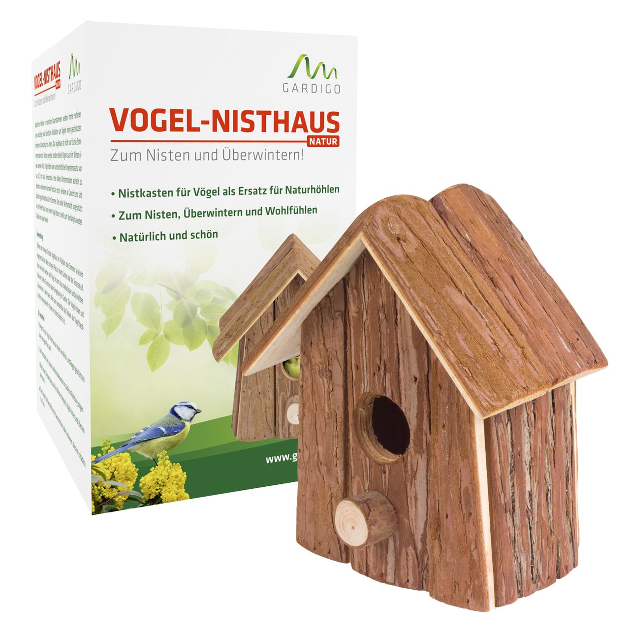 Gardigo Vogelhaus Natur