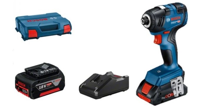 Bosch Blue 06019J2107 GDR 18V-200 Akku-Schlagschrauber 18V 4,0Ah Li-Ion in L-Boxx