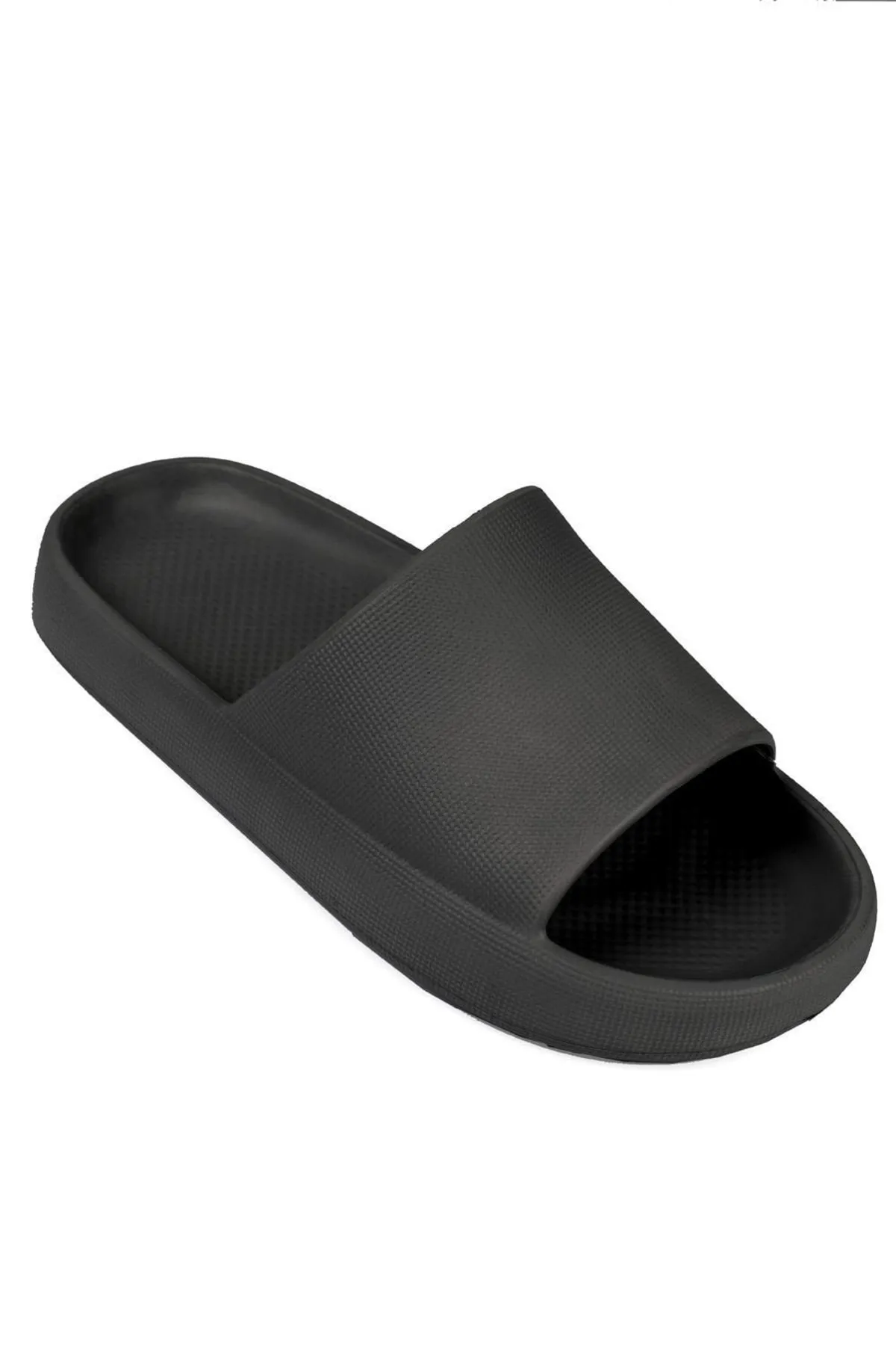 Ippocampo  Yzy Eva Unisex Schwarze Sandalen Hausschuhe
