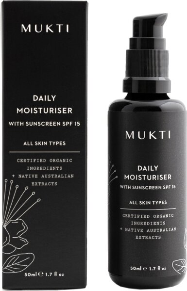 Mukti Organics Daily Moisturiser with Sunscreen Gesichtscreme