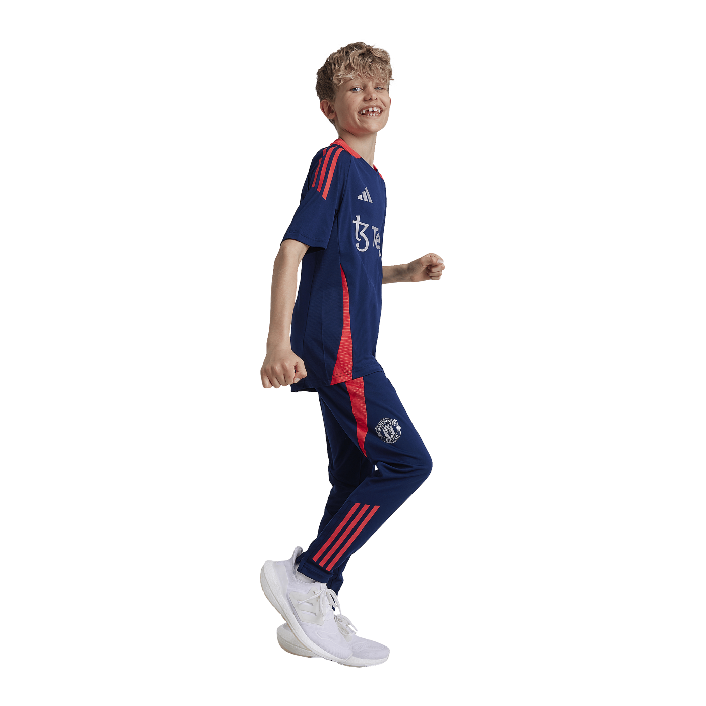 adidas Manchester United Trainingshose Kids Blau