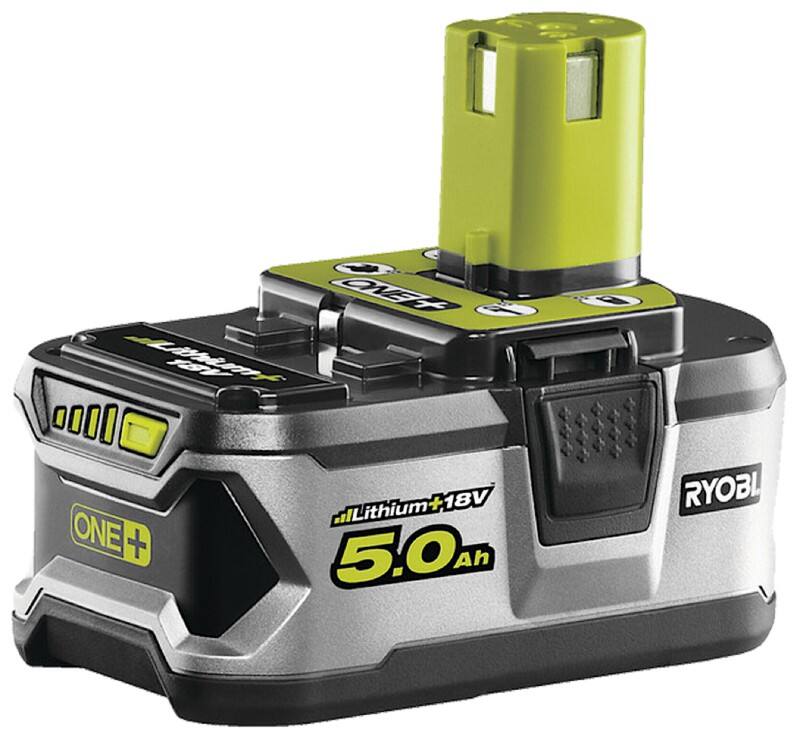 Ryobi RB18L50 ONE  Akku 18 V 5,0 Ah Lithium  Akku mit-Ladestandsanzeige