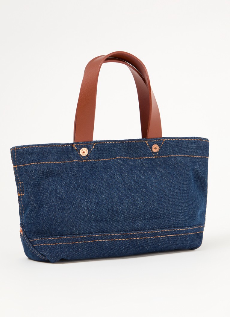 Geantă Levi's Heritage din denim cu curea de umăr detașabilă.