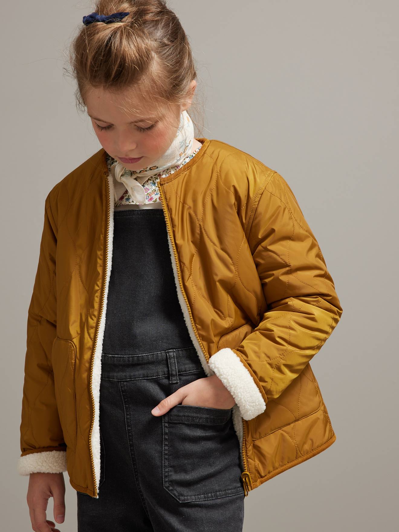Cyrillus Mädchen 3-in-1-Winterjacke CYRILLUS mit Recycling-Wattierung - hellbraun