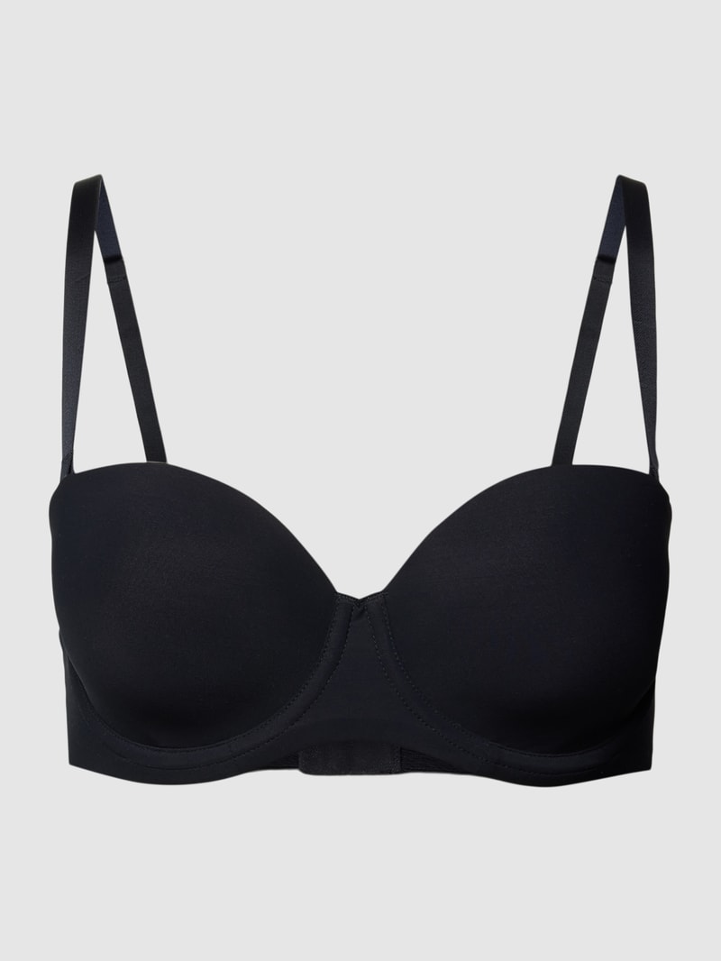 Bügel-BH mit abnehmbaren Trägern Modell 'Allure' in schwarz