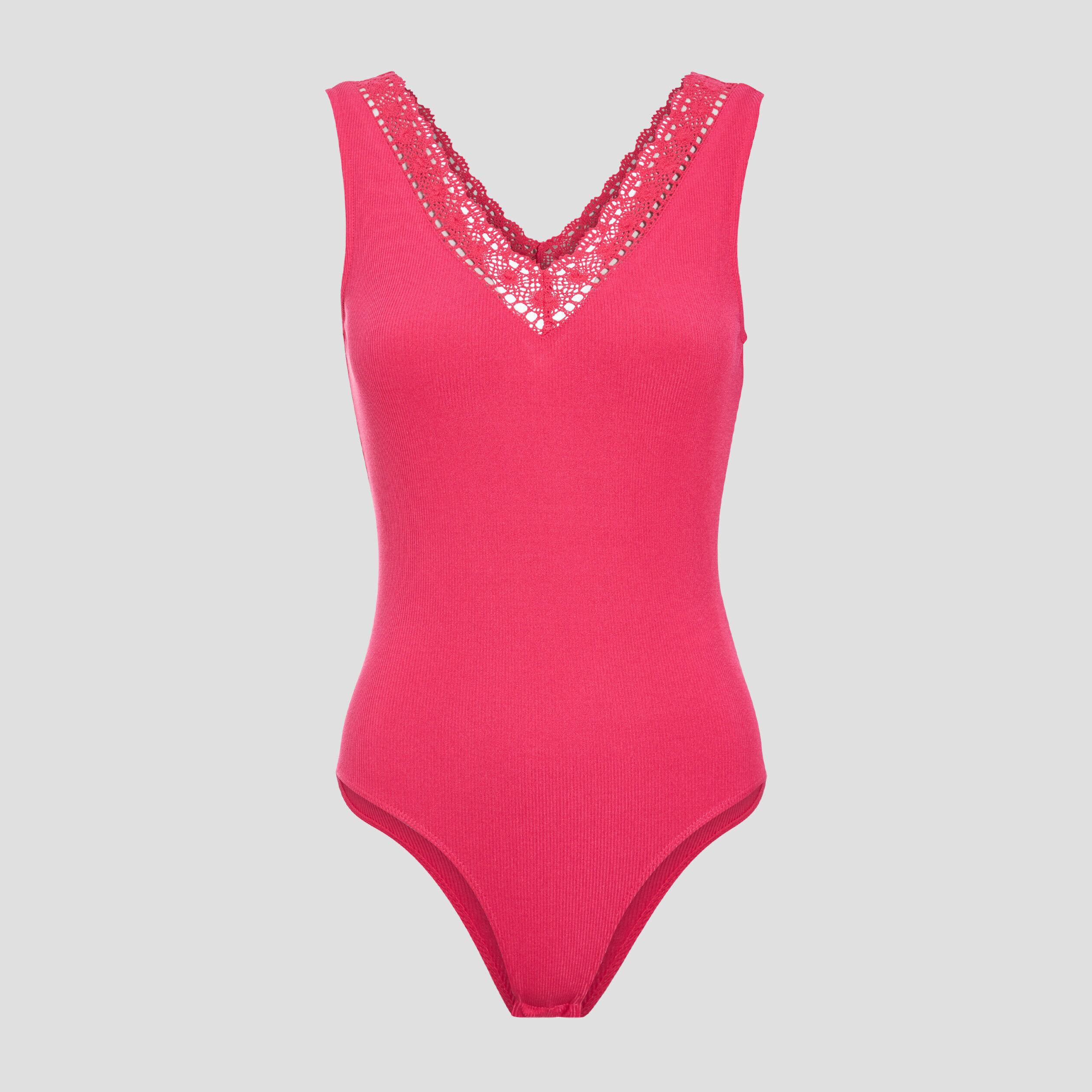 Body bretelles larges rose fushia femme | Cache Cache