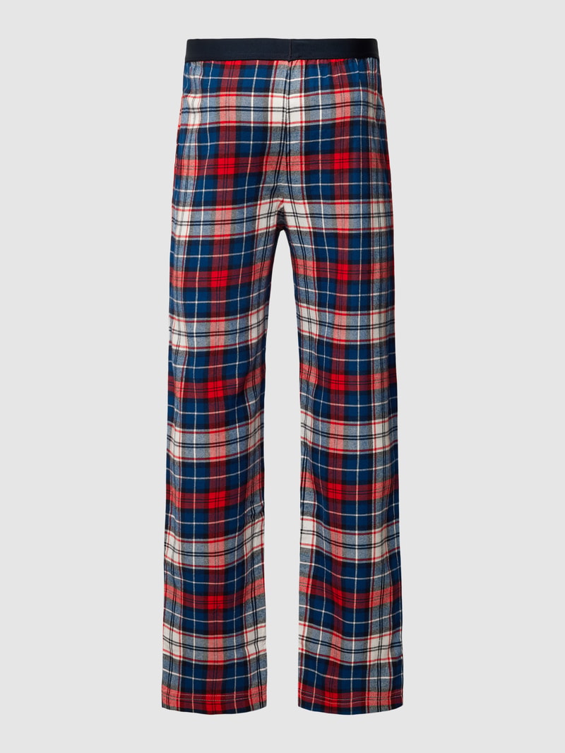 Pyjama-Hose mit Allover-Muster in rot