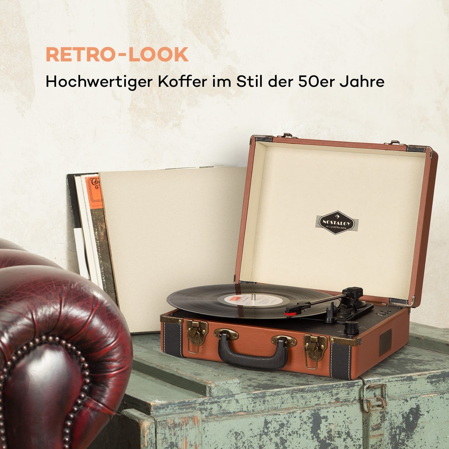 Auna Jerry Lee BT Plattenspieler