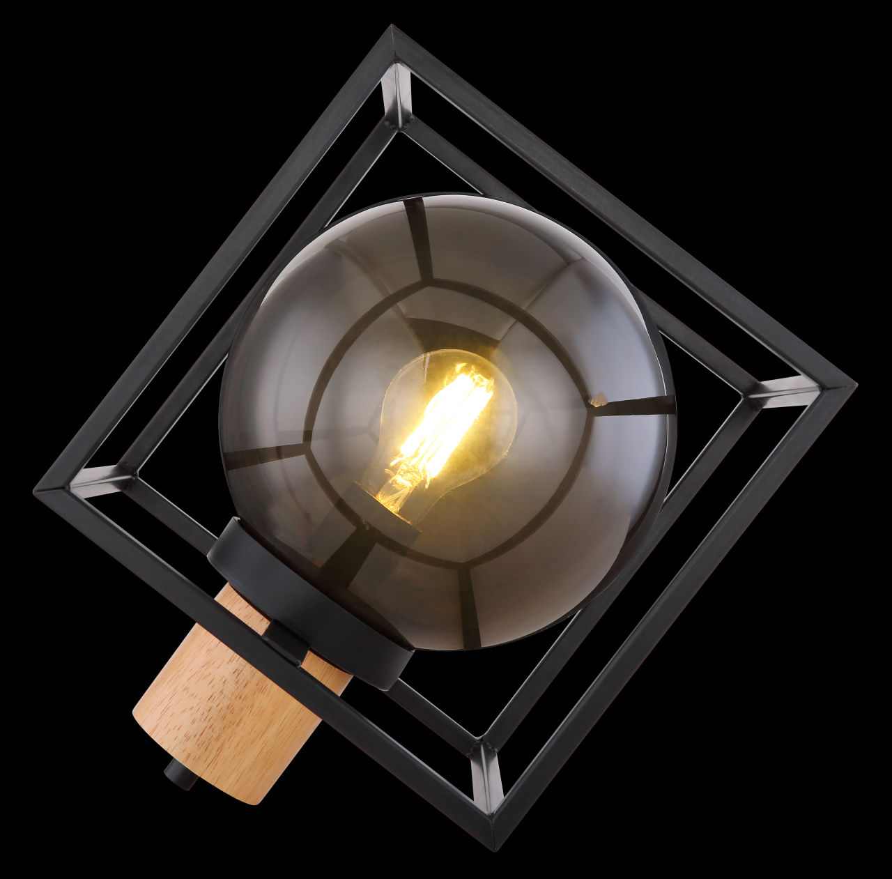 Globo Lighting - HILKO - Tischleuchte Metall schwarz matt, 1x E27 LED