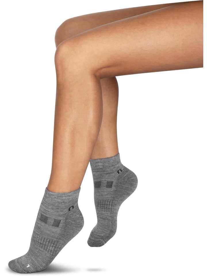 normani 2 Paar Merino-Sneakersocken Timaru in Grau günstig kaufen