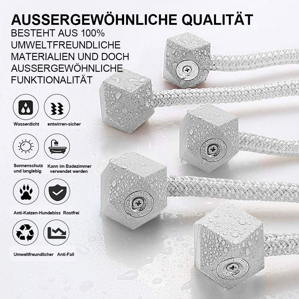 Dekoklammer Vorhang Raffhalter,Gardinenhalter,Magnetische, FeelGlad