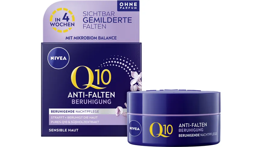 NIVEA Q10 Anti-Falten Beruhigende Nachtpflege Sensible Haut 50 ml
